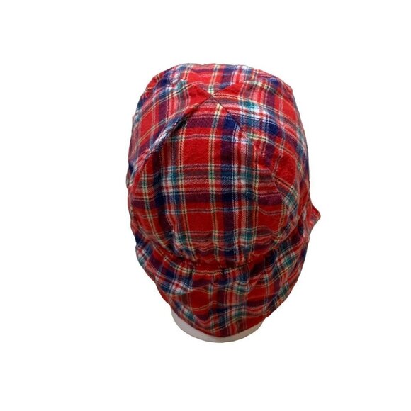 The Original Flap Happy Boy's L Large / 12 -24 Months Baseball Cap Flannel Plaid - Picture 4 of 6